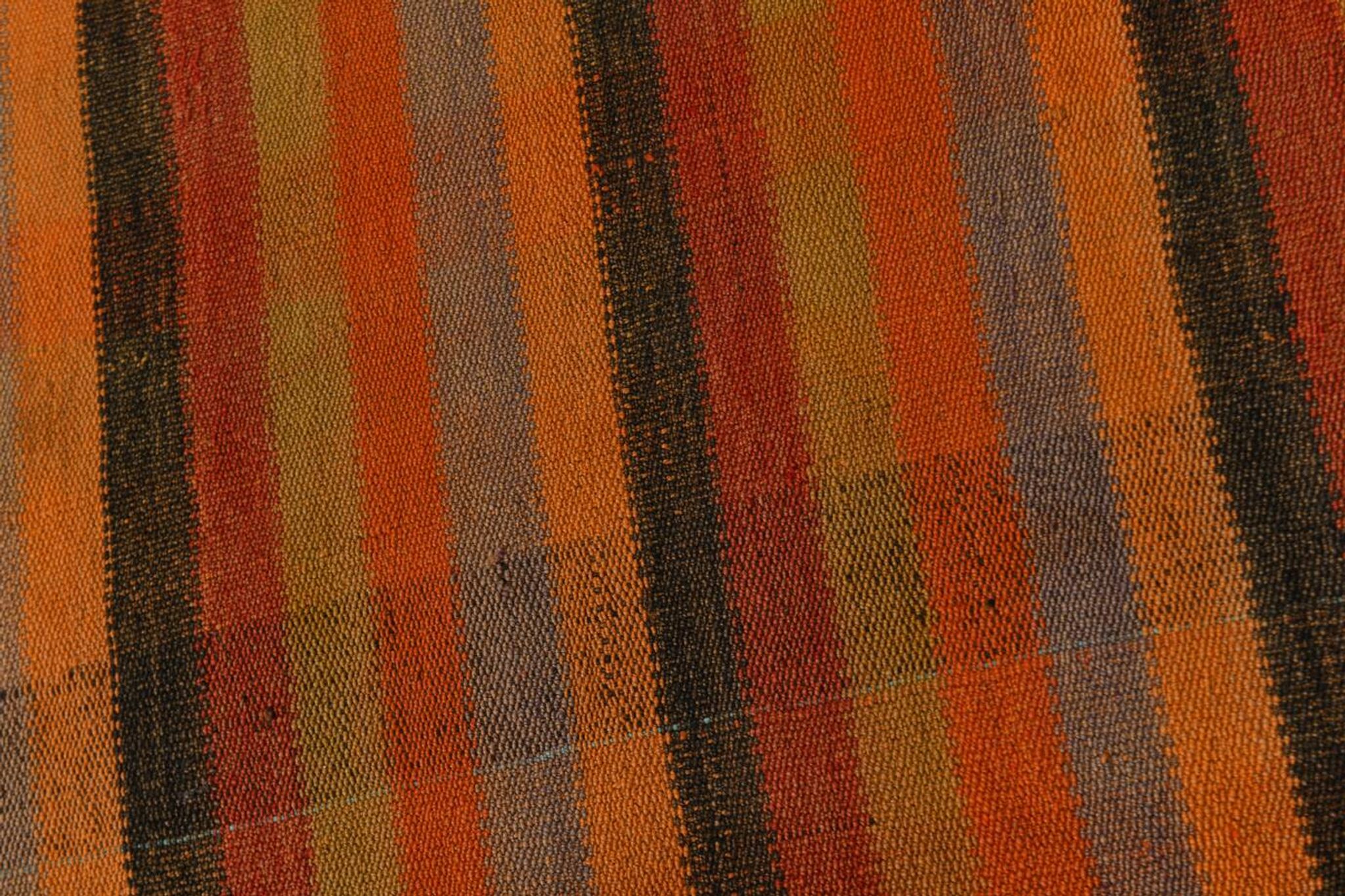 7x8 Burnt Red Area Kilim Rug, 200x240Cm Anatolian Kilim Rug