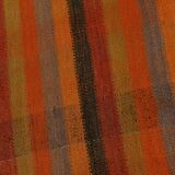 7x8 Burnt Red Area Kilim Rug, 200x240Cm Anatolian Kilim Rug