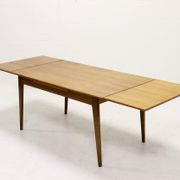 Table à manger design danois en teck extensible des années 1960