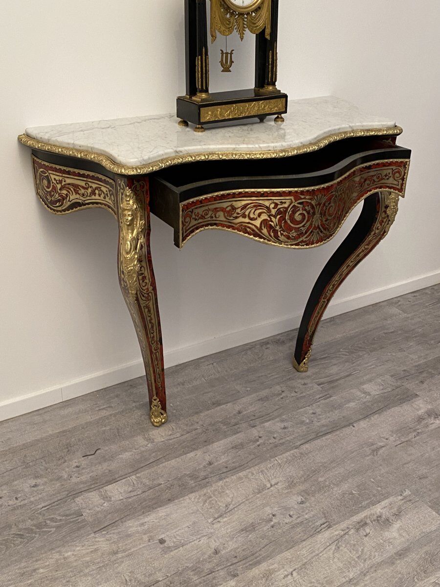 Console en marqueerie Napoleon III