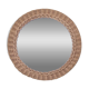 Ancien miroir rond en osier tressé – 40 cm - années 70
