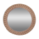 Ancien miroir rond en osier tressé – 40 cm - années 70