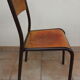 Lot de 4 chaises d'école Mullca 510 vintage