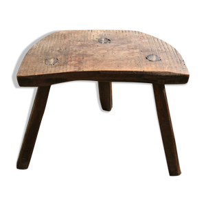 Tabouret de ferme demie - lune