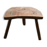 Tabouret de ferme demie lune