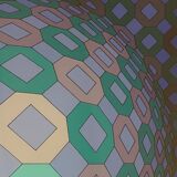 Okta Pos de Vasarelly lithograph