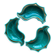 3 coupelles feuilles vertes Verceram