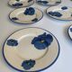 Set of 10 Lunéville earthenware dinner plates