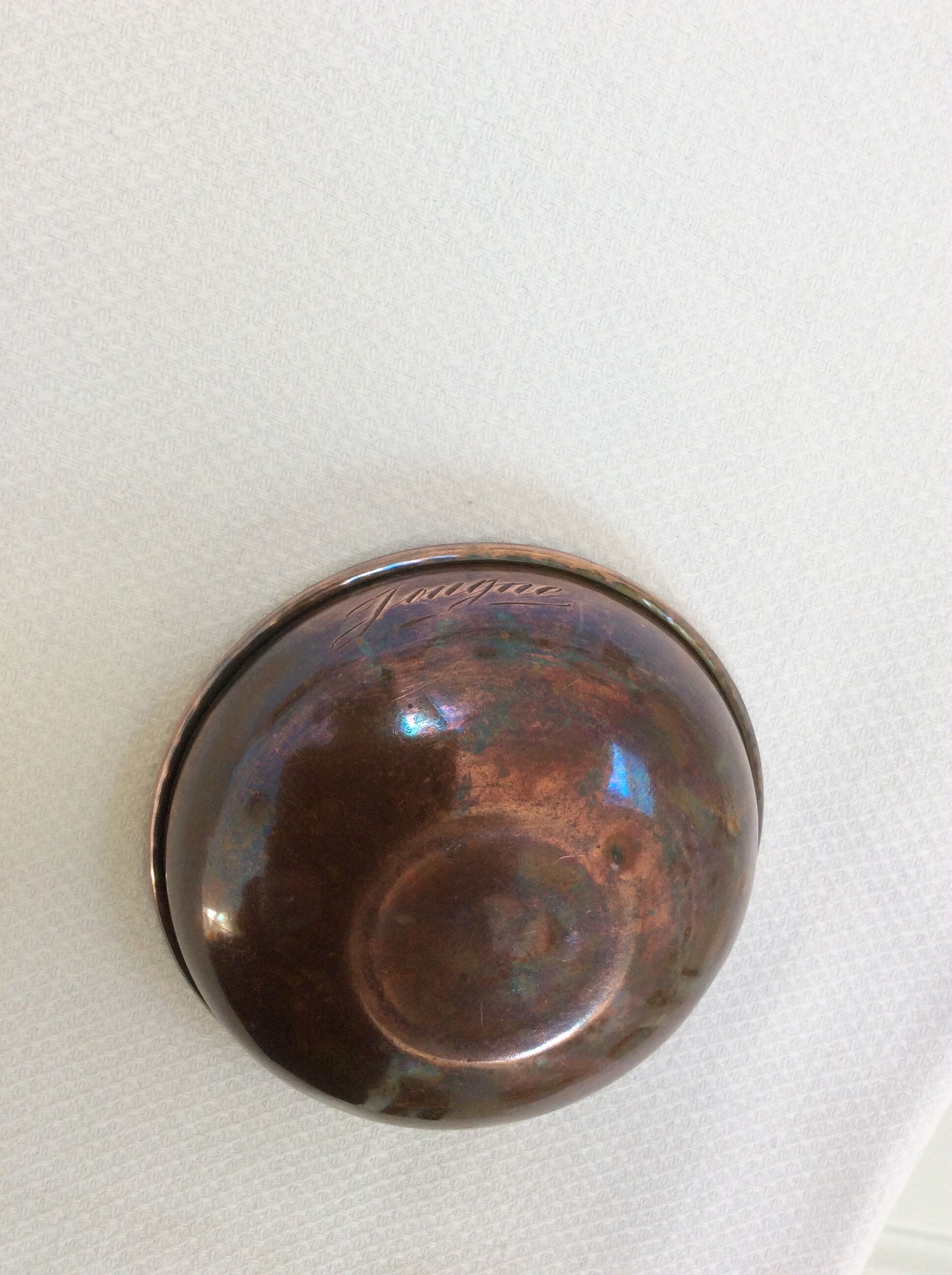 Decorative Bowl in brass with coat of arms