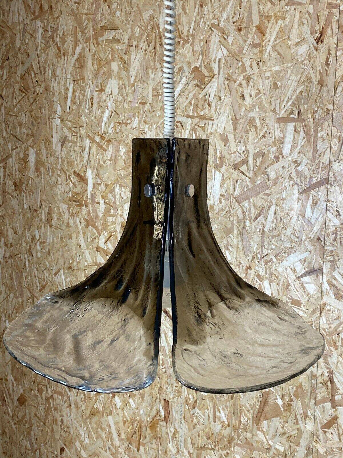 60s 70s lamp light hanging lamp Kalmar Franken KG Tulip glass 60s 70s