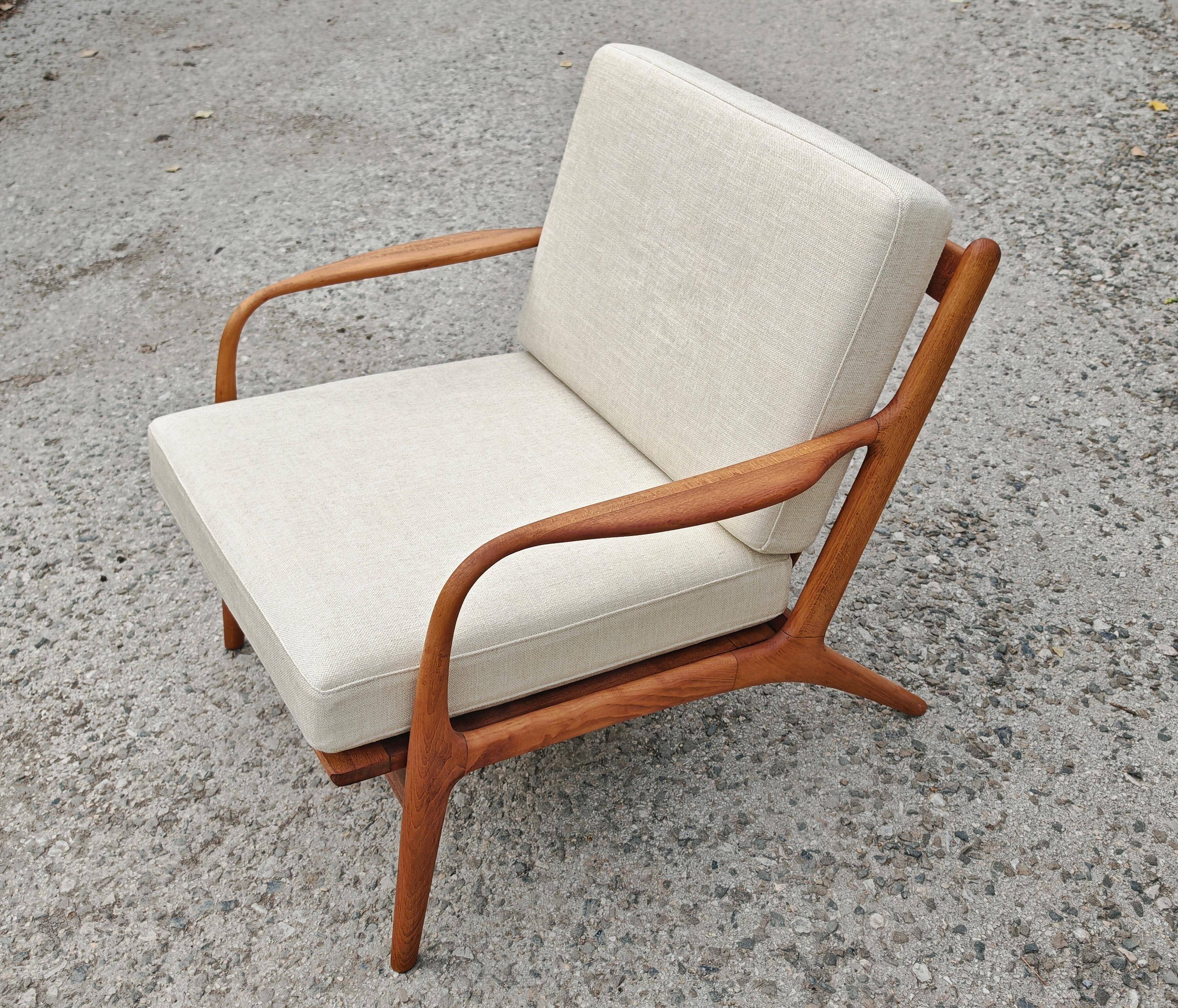 Pair of Mid Century Modern armchairs Adrian Pearsall model 2315-C 1960s