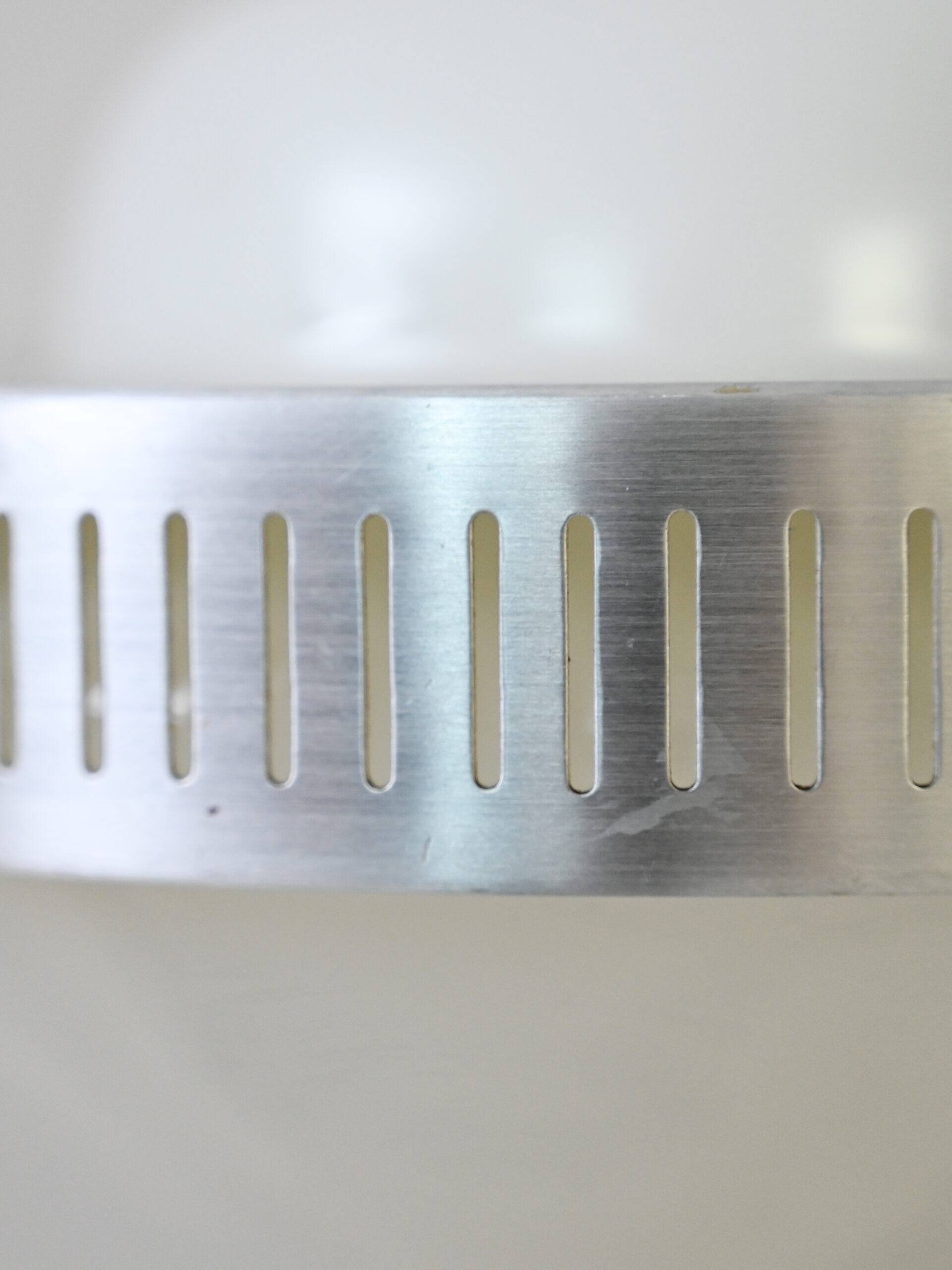 Glass and metal pendant lamps