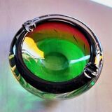 Multicoloured ashtray, Murano 1970.