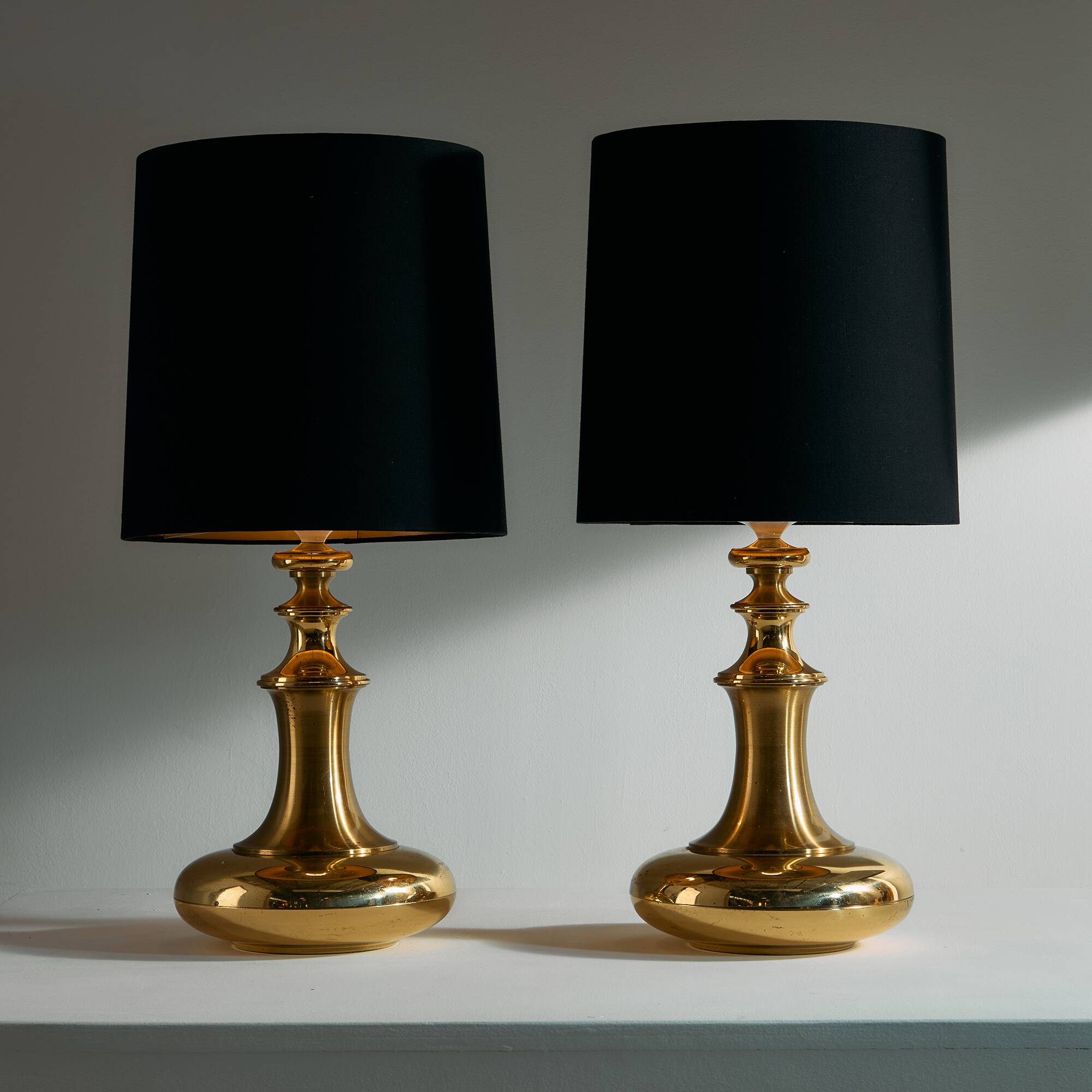 Brass table lamp, set of 2