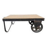 Black Industrial Coffee Table Cart, 1960s