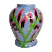 Vase en céramique émaillée Ricard signé 28 cm