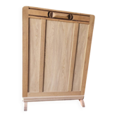 Old decorative wooden fireplace screen