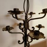 Chandelier fer forgé ancien