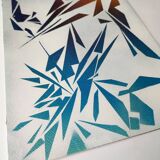 Minimalist geometric painting
