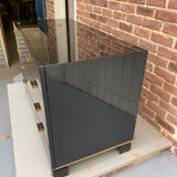 Black lacquered chest of drawers