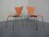 Danish 3107 Chairs by Arne Jacobsen for Fritz Hansen, 1994, Set of 2
