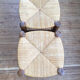 Paire de tabourets paille
