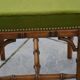 Piano stool/bamboo effect wooden footrest