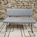Banc vintage style knoll pied métal