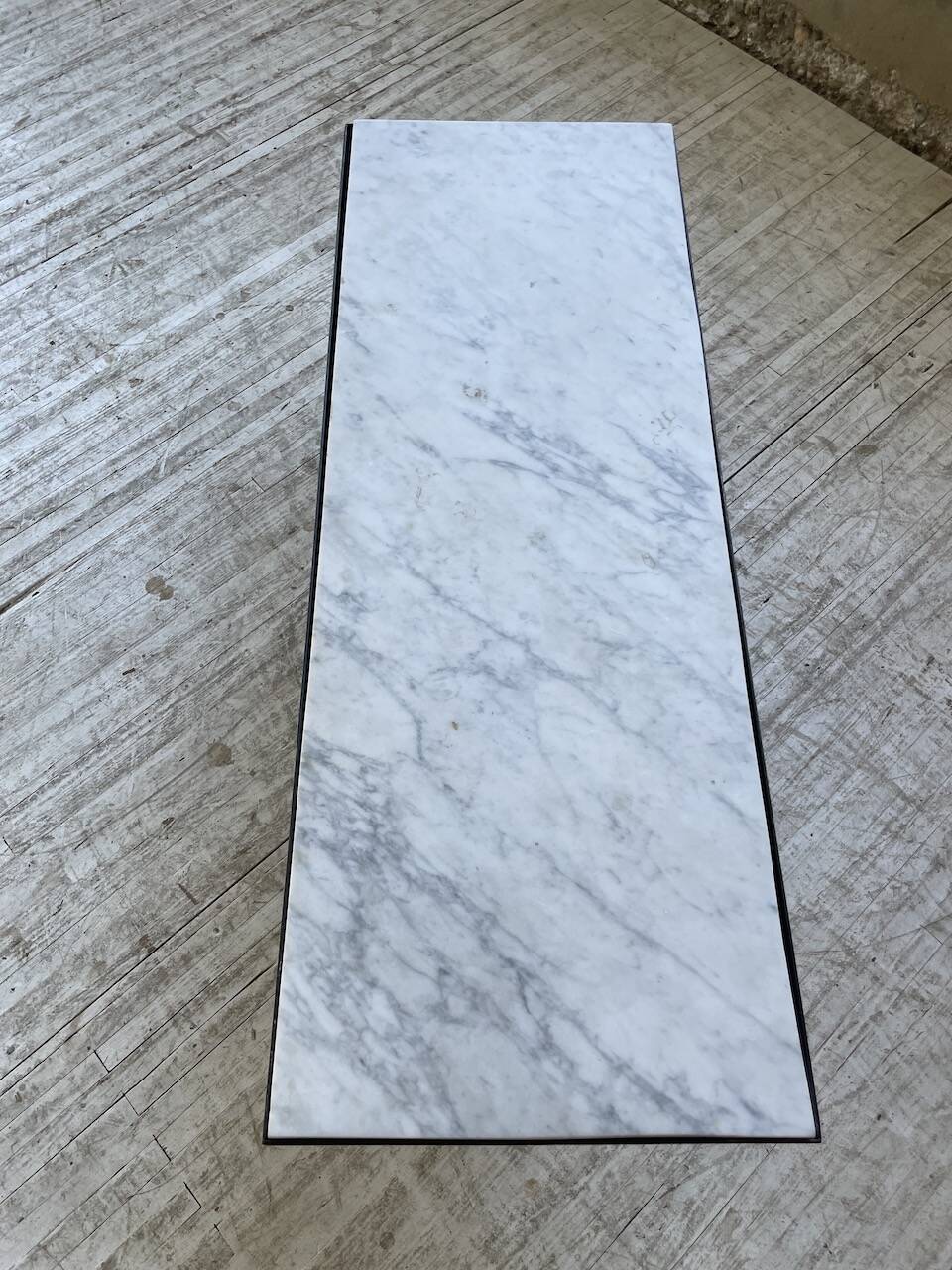50s coffee table in metal and marble