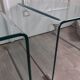 Pair of glass bedside tables or sofa tips