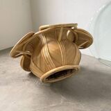 Vivai del sud “flower” rattan coffee table