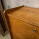 Secretary vintage oak compass feet, 1960s