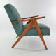 Fauteuil kompas vert océan