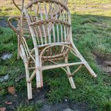 Rattan armchair