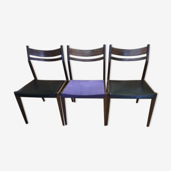 Set of 4 chairs Scandinavian 60s/70s