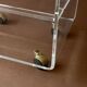 Table basse, meuble d’appoint sur roulette en Plexiglas  1970