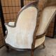 Pair of bergère armchairs