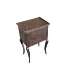 Curtained bedside table