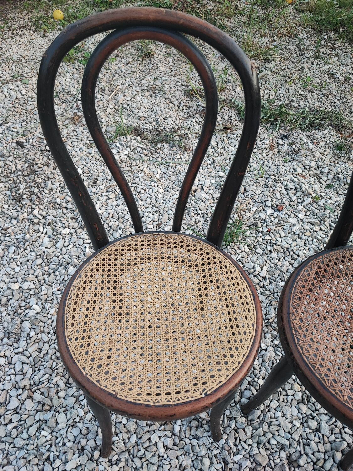 Duo de chaises cannées, Thonet Austria
