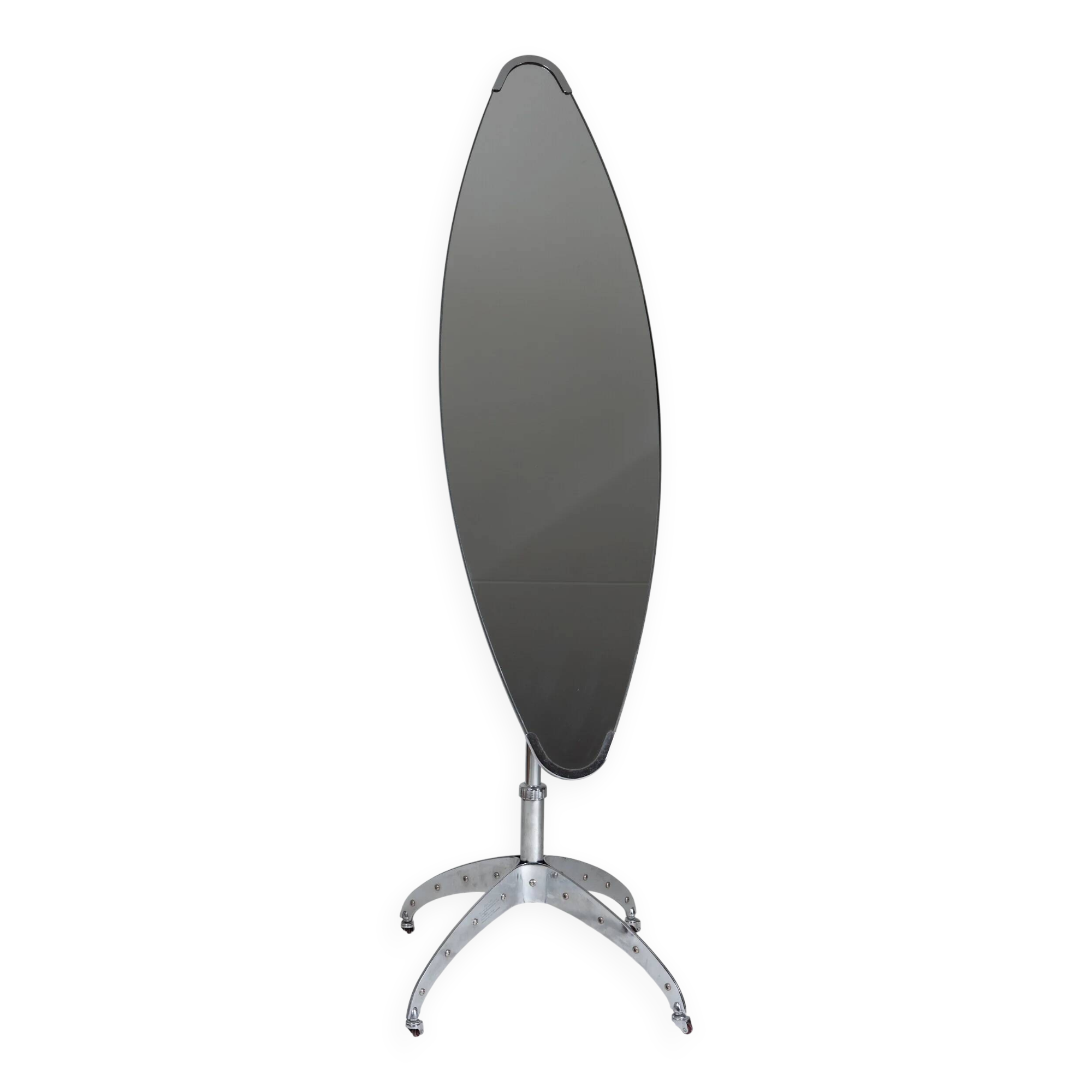 Miroir des années 80 par Yasuaki Sasamoto pour Li Qian, Japon en hammerite