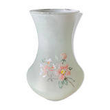 Decorated glass vase