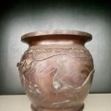 Cache pot bronze XIXème siècle Dragon