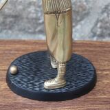Brass golfer lamp