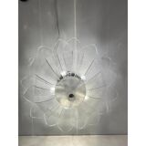 Lot of 2 Murano Style Glass Sputnik Chandelier Flush Mount, Mazzega Zuccher