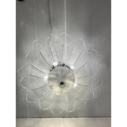 Lot of 2 Murano Style Glass Sputnik Chandelier Flush Mount, Mazzega Zuccher