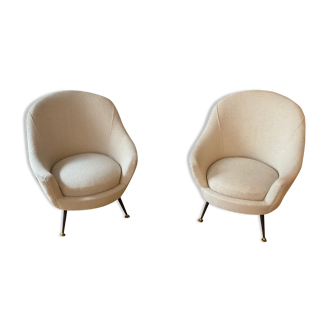 Pair of Italian armchairs