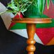 Plant harness in solid wood turned vintage