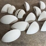 Set of 14 SEDAP plaster wall lights