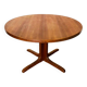 Scandinavian round teak dining table 1960