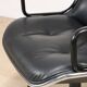 Charles Pollock leather office chair, Knoll edition, 1970